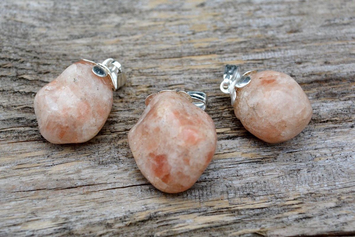 Edelsteen Zonnesteen hanger